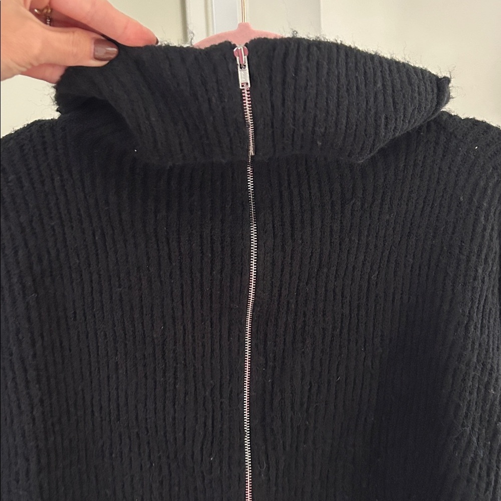 For Love and Lemons funnel neck zip sweater - Picture 4 of 6